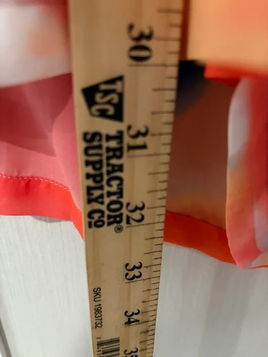 Chico's Multicolor Watercolor Open-Front Kimono with Teal Trim - Picture 7 of 8